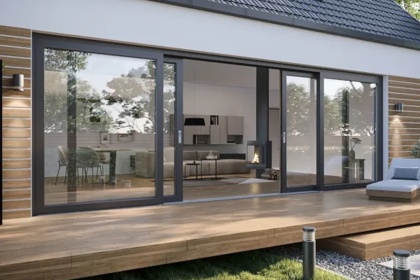 Doors open to the terrace
