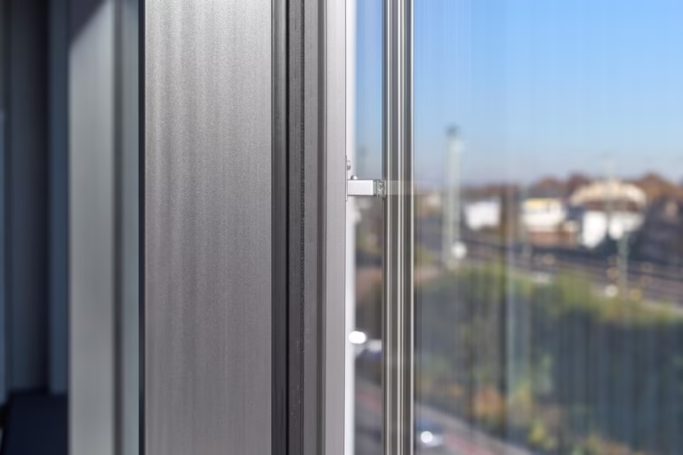Faktura aluminium mieniąca się w słońcu