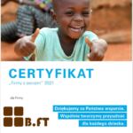certyfikat UNICEF firma z sercem 2021