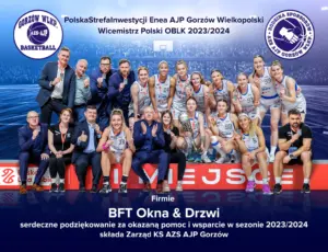 Podziękowanie od AZS AJP Gorzów Wlkp. za sezon 2023/24