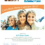 certyfikat UNICEF firma z sercem 2015