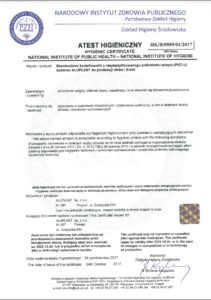 atest higieniczny PZH
